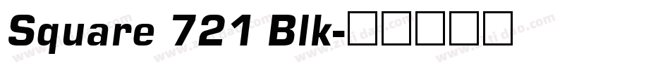 Square 721 Blk字体转换
